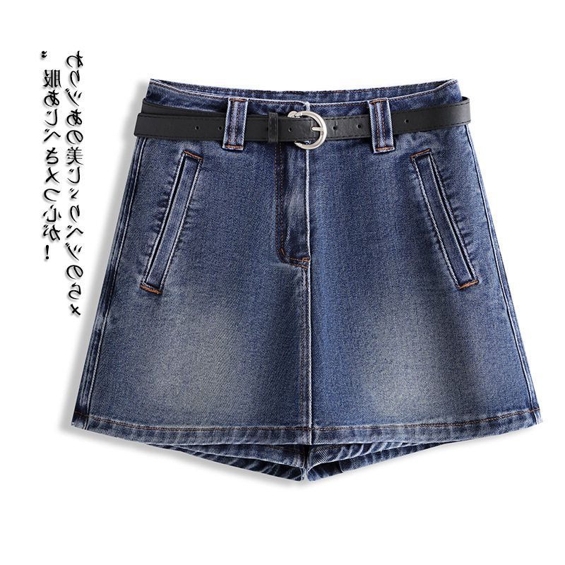 裤女梨形小个子遮肚显瘦牛仔短裙字夏季身材新款高腰半身裙a2025