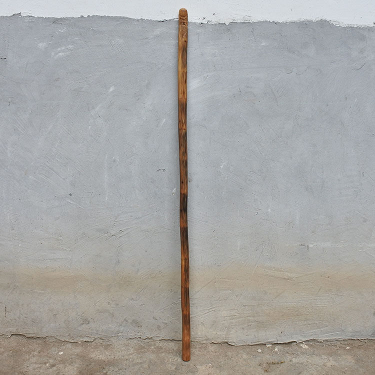 文玩实心竹寿星手杖 竹雕金丝竹棒 文明棍 教鞭 自卫棒登出杖