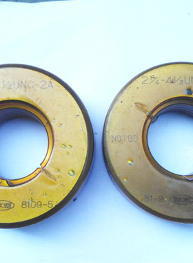 山善ISSOKU美标量规美制螺纹环规2-1/4-4.5UNC2寸螺纹通止规2A