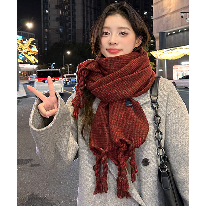 围巾女冬季2025新款韩系感氛围感