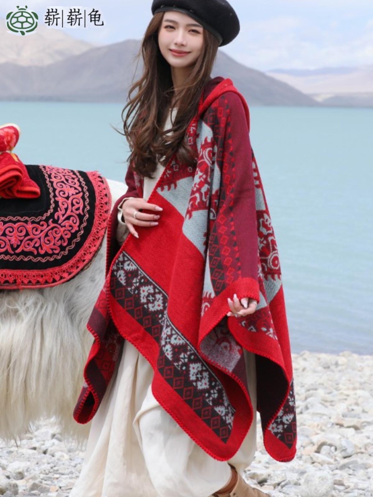 连帽披肩旅游时尚百搭斗篷女外搭