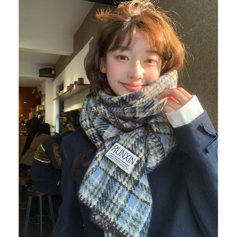围巾女款2025新款冬季学生高级感