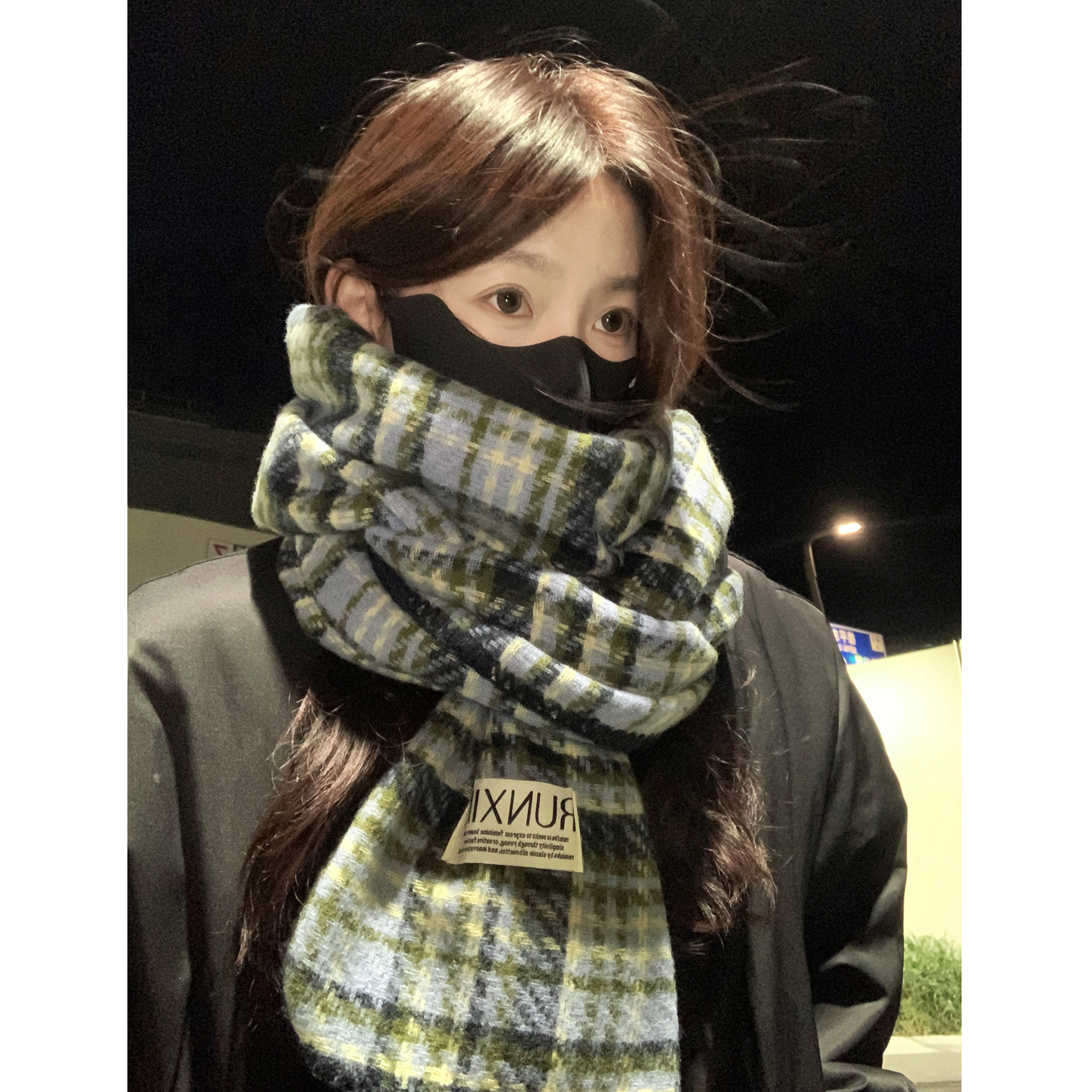 围巾女款2025新款冬季学生高级感