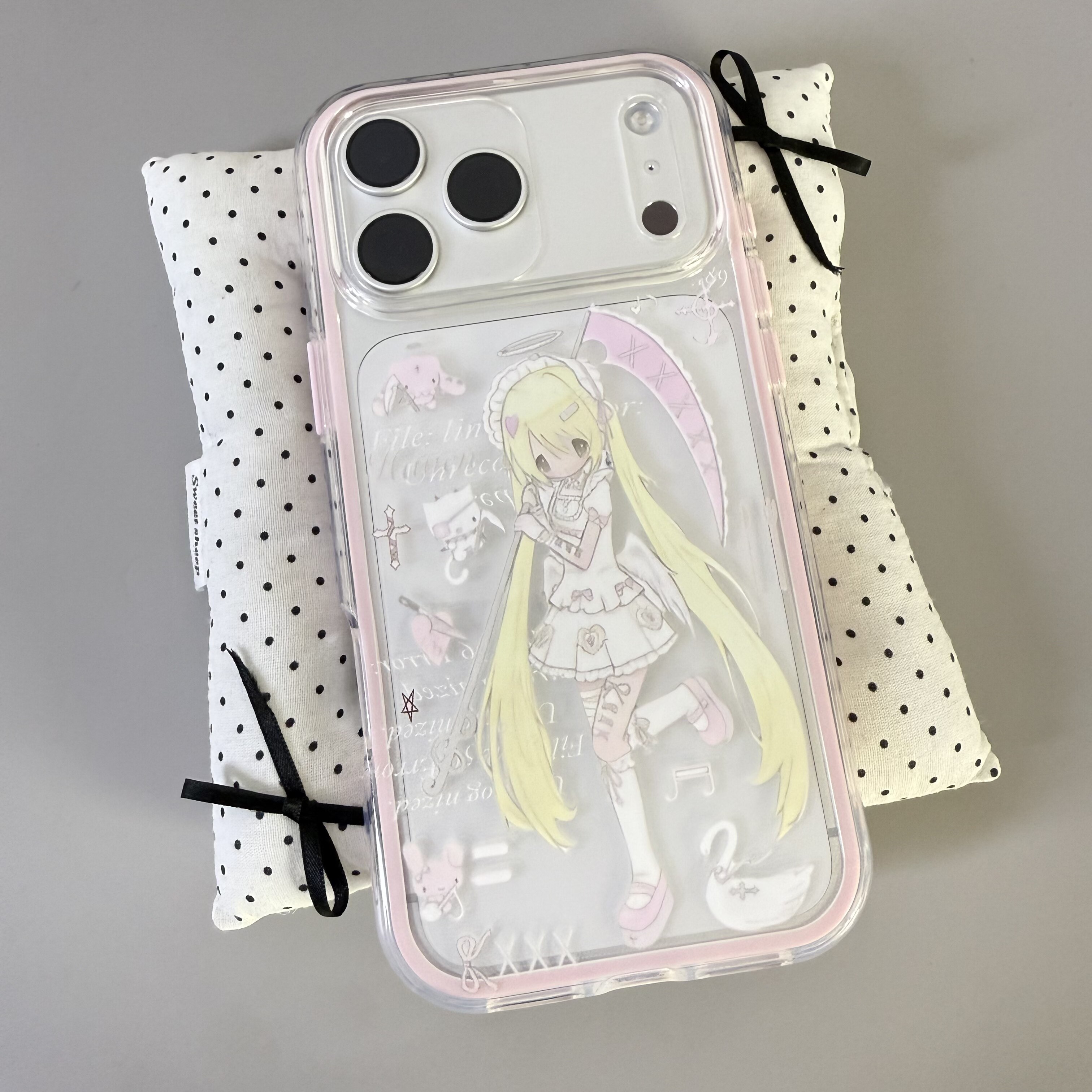 粉镰少女适用iPhone17promax手机壳苹果16plus甜刃15pro透明苹果14promax少女心y2k动漫13/12新款11保护套