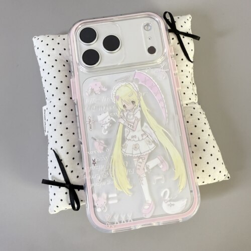 粉镰少女iPhone17promax手机壳
