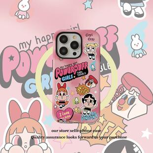 创意飞天女警适用于苹果17/16promax升级版手机壳苹果15plus大世界14pro/13pro全包边12亚克力xsmax/xr/7plus