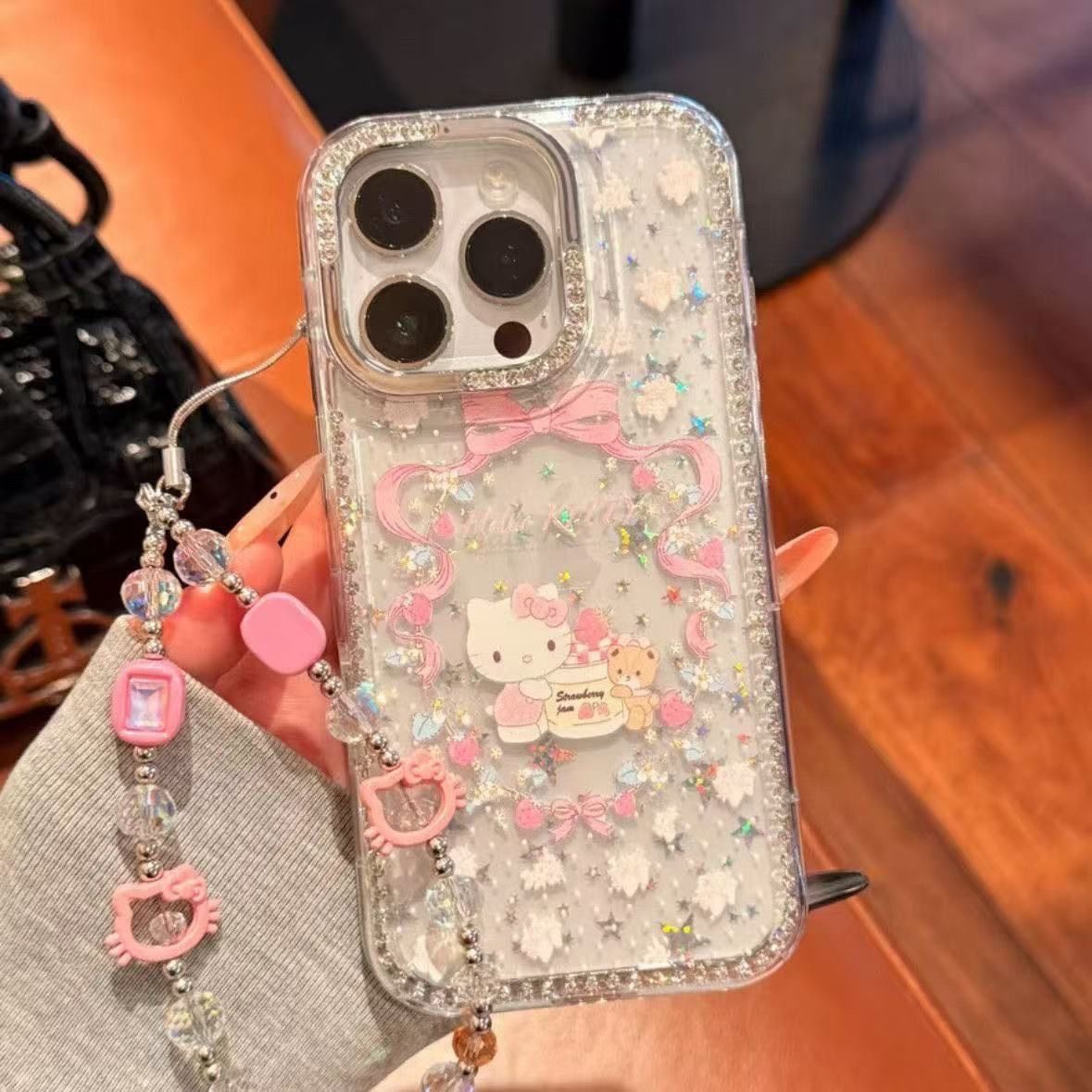 kt猫小熊适用于iPhone17手机壳苹果16pro卡通Hello Kitty滴胶15promax透明闪钻14plus小众13pro/12pro保护套,3C数码配件,手机保护套/壳,淘宝优惠券,粉丝福利购,淘宝优惠卷
