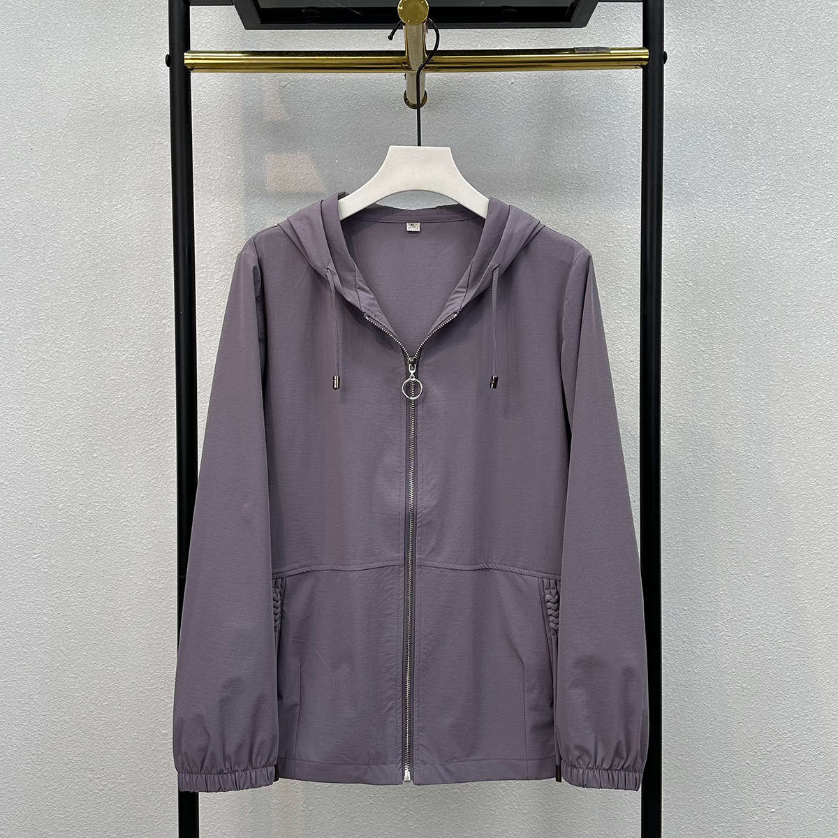 品牌2025春季新款中老年女装妈妈外套宽松上衣连帽夹克短款风衣薄