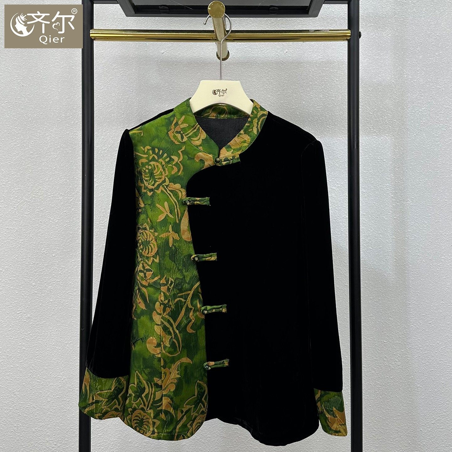 新国风秋冬中老年妈妈装长袖丝绒拼接盘扣旗袍开衫大码打底上衣,女装/女士精品,中老年女装,淘宝优惠券,粉丝福利购,淘宝优惠卷