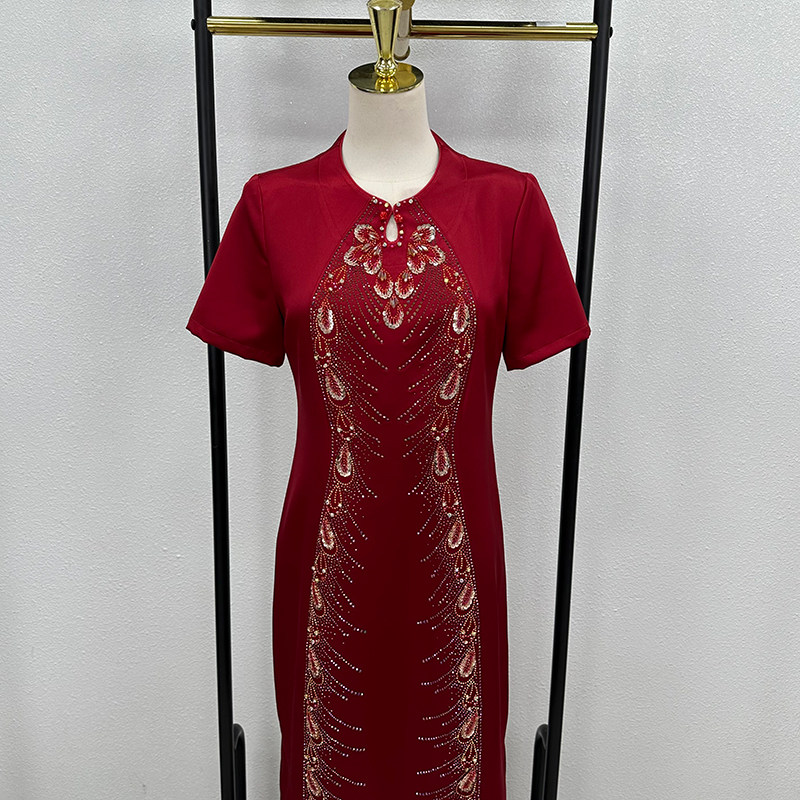 醋酸高贵妈妈装婚宴礼服