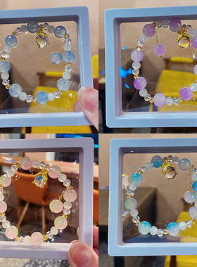 小红书水晶手链闺蜜琉璃小众水晶