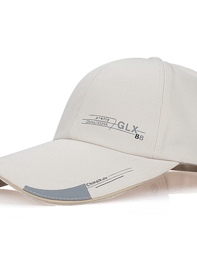 网眼棒球帽男女帽檐加长帽子遮阳夏季洋气太阳帽加宽防晒男士