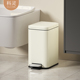卫生间垃圾桶不锈钢脚踏式 家用客厅厨房厕所卧室轻奢高颜值带盖筒