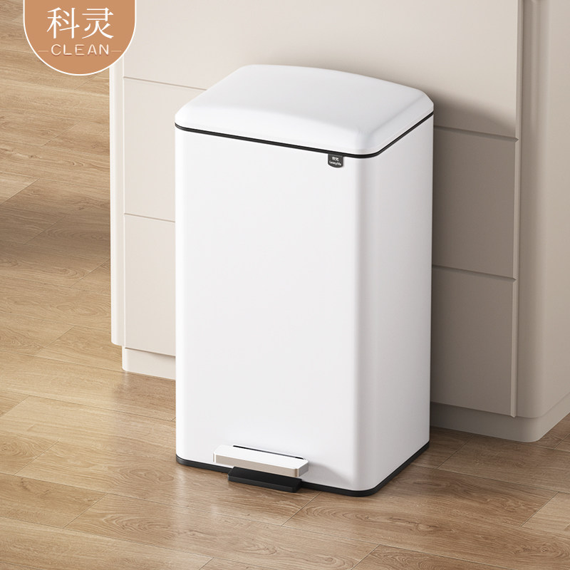 厨房带盖子脚踩垃圾桶高颜值家用客厅卧室双层大容量免弯腰2025新