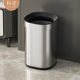 高档客厅垃圾桶家用2026新款 大容量不锈钢轻奢无盖厨房卧室卫生间