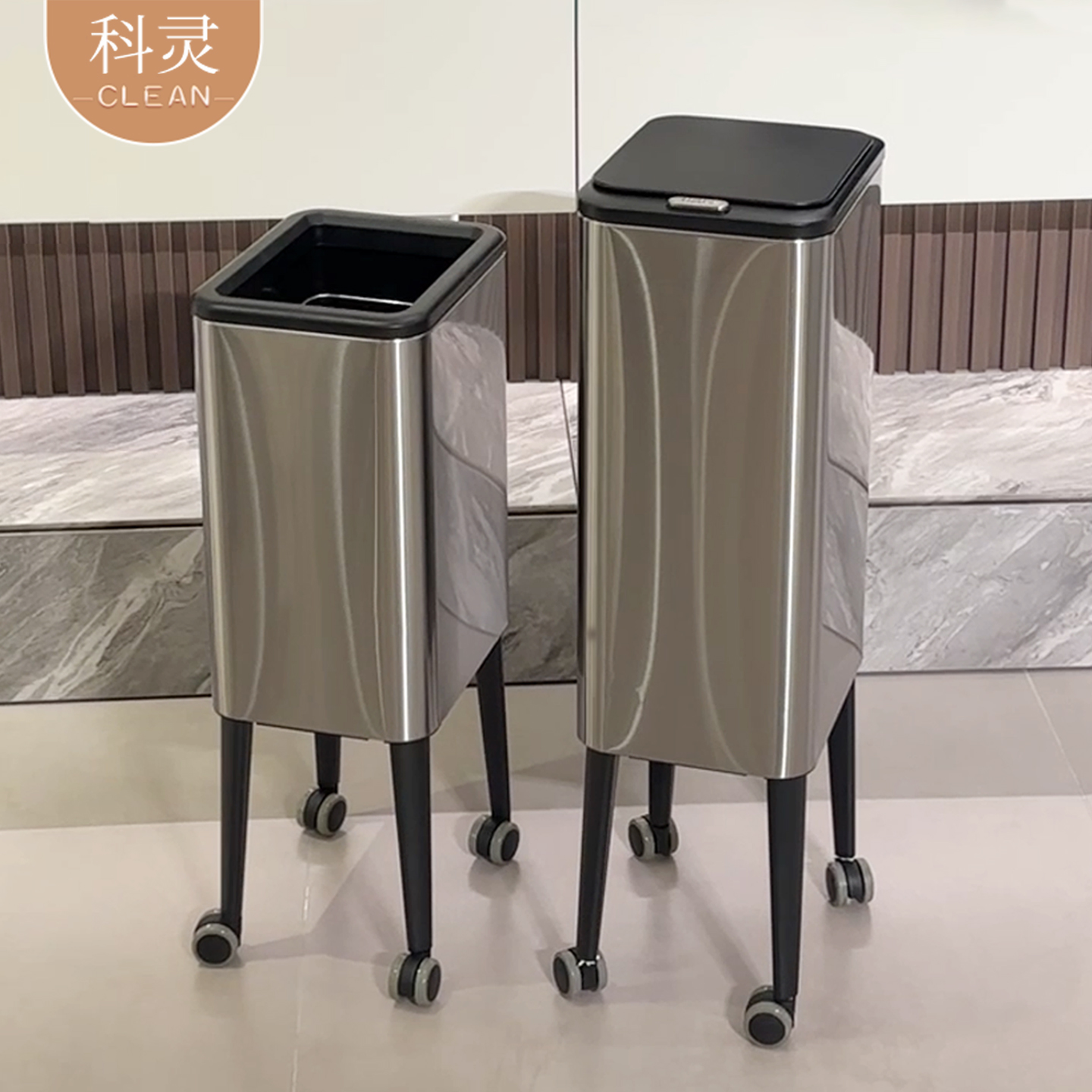 厨房专用【免弯腰】垃圾桶