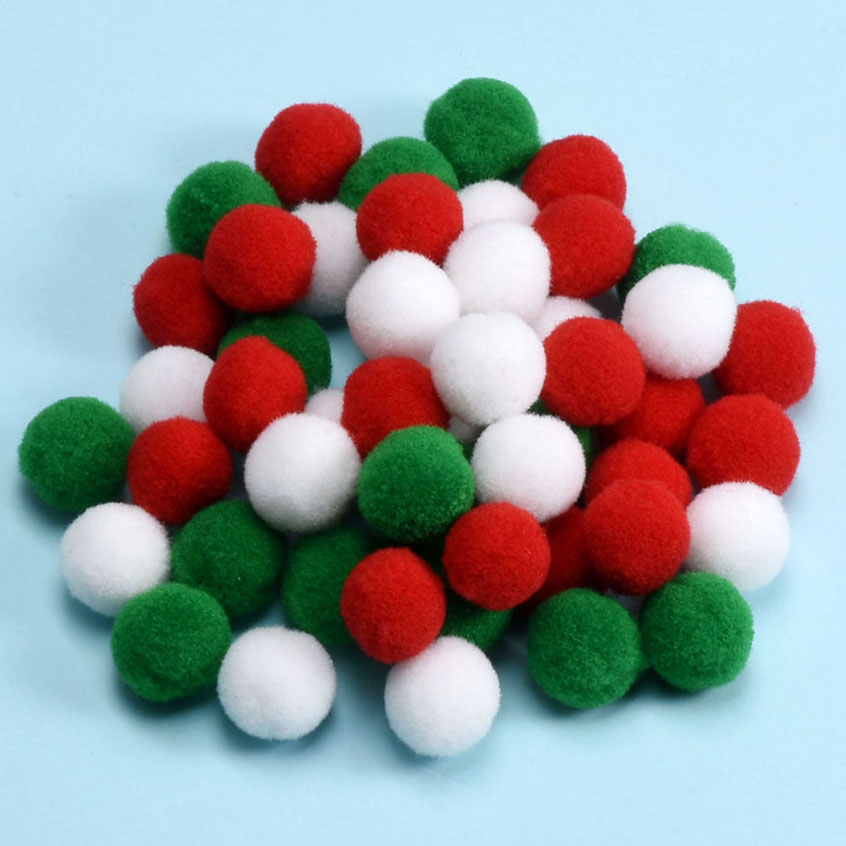 圣诞儿童diy手工制作材料毛绒球