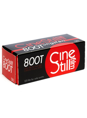 CineStill 800T 120灯光彩色电影胶卷无碳C41冲洗2025年10月1卷