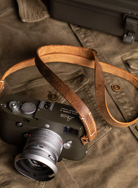 Wotancraft/沃坦 细款相机背带 植鞣皮革 CURA黄铜圈环 100/125cm