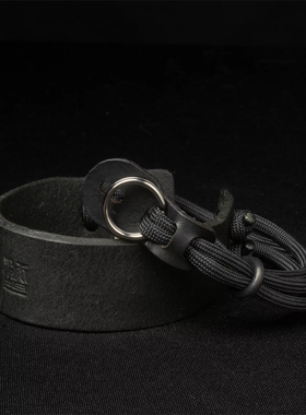 Wotancraft/沃坦 相机腕带 伞绳x植鞣皮革 CURA黄铜圈环 相机手绳