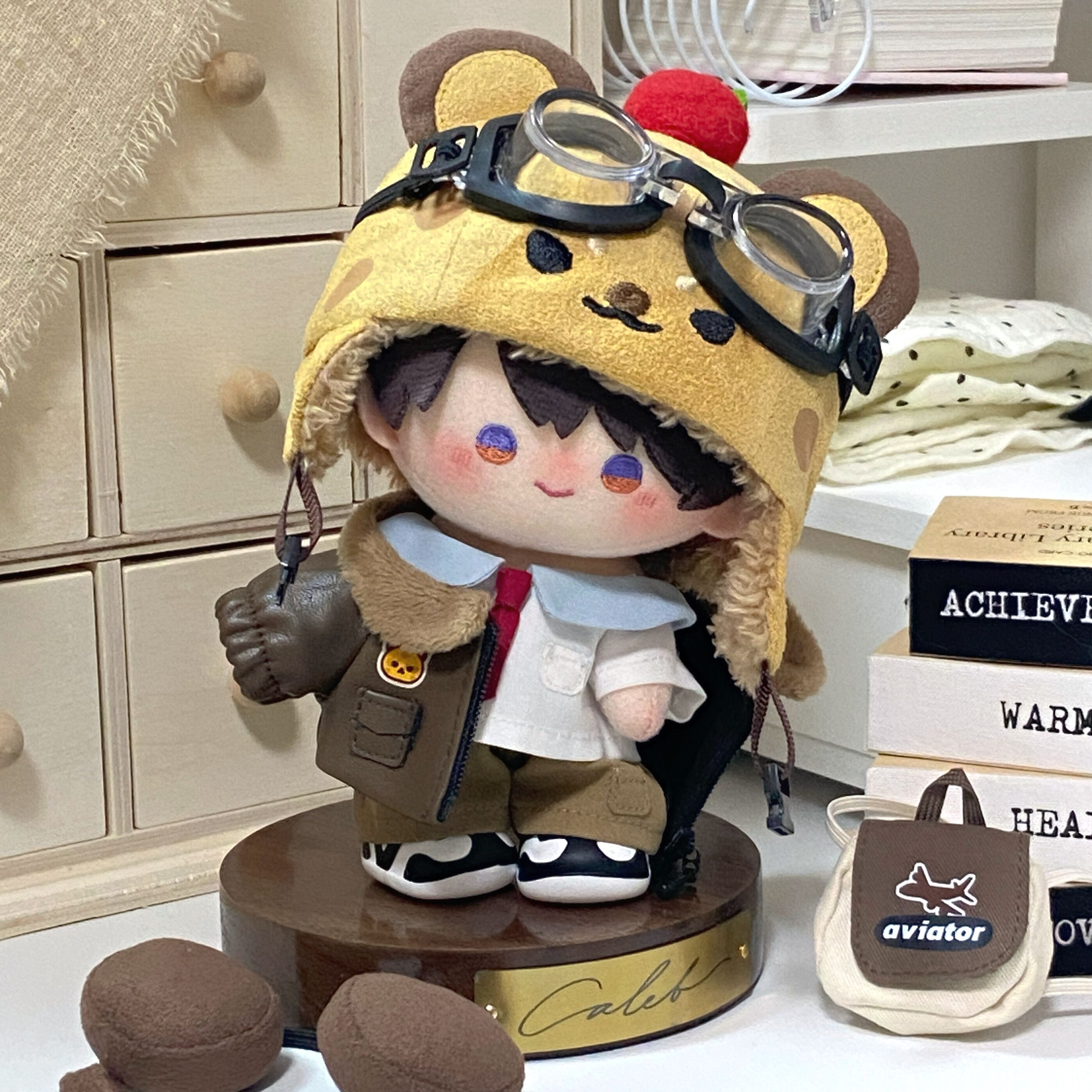 豹豹飞行员 恋与深空夏以昼10cm棉花娃衣套装