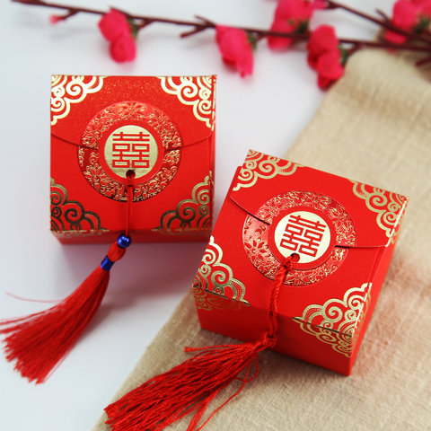 烫金结婚喜糖盒子创意中式小回礼盒婚庆中国风婚礼纸盒红色糖果盒|ruв категории фестиваль товаров/подарок, сахар коробка/сахар комплект частей - от Buy2taobao.com для оказания профессиональной услуги покупки агента Taobao