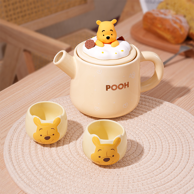 言则维尼熊陶瓷茶壶茶杯套装