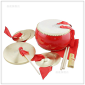 长红绸布铜镲三句半打击乐器镲道具小嚓吊钹镲军镲水镲6寸鼓1