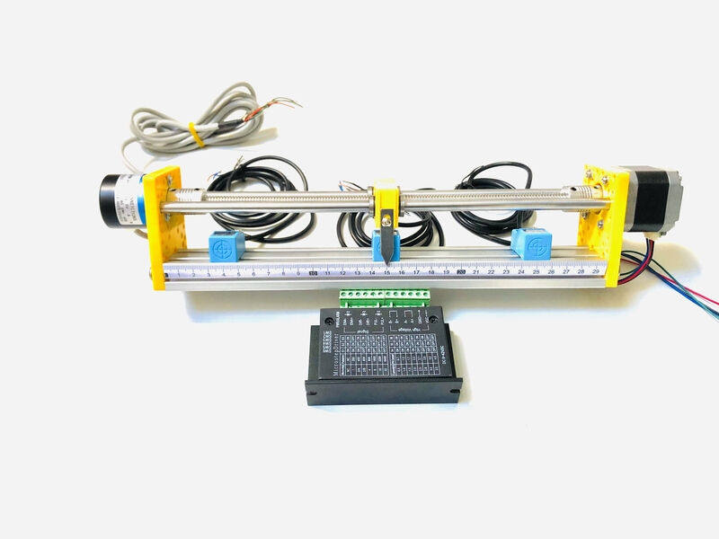 伺服电机学习套装Plc学习定位步进电机伺服丝杆移动滑台套装模组