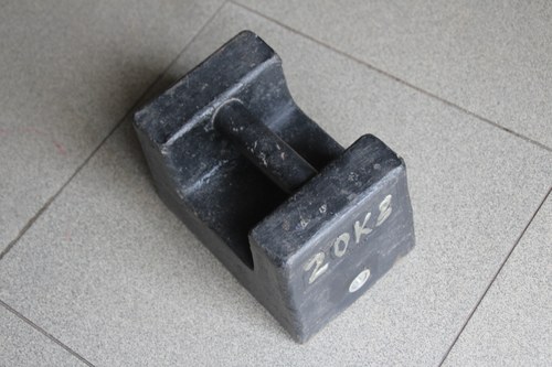 锁型铸铁砝码25kg20kg千克 公斤铸铁法码