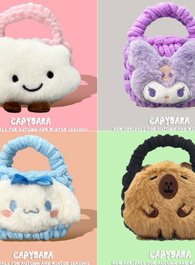 适用OPPO Enco Clip保护套oppox3耳机套个性简约OPPO Enco X3真无线降噪蓝牙耳机保护壳毛绒防摔软壳x2手拎包