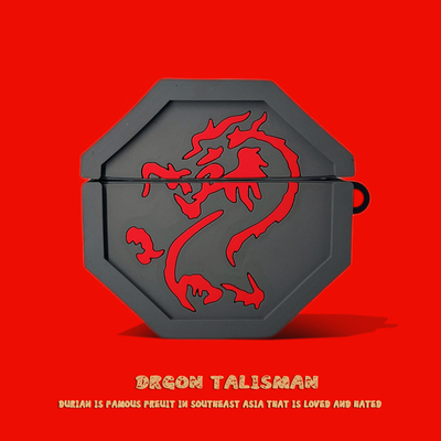 适用OPPOencofree4保护套oppoenco air4pro保护壳free3蓝牙耳机套clip盒air4i硅胶软壳生肖龙符air2pro壳Air2