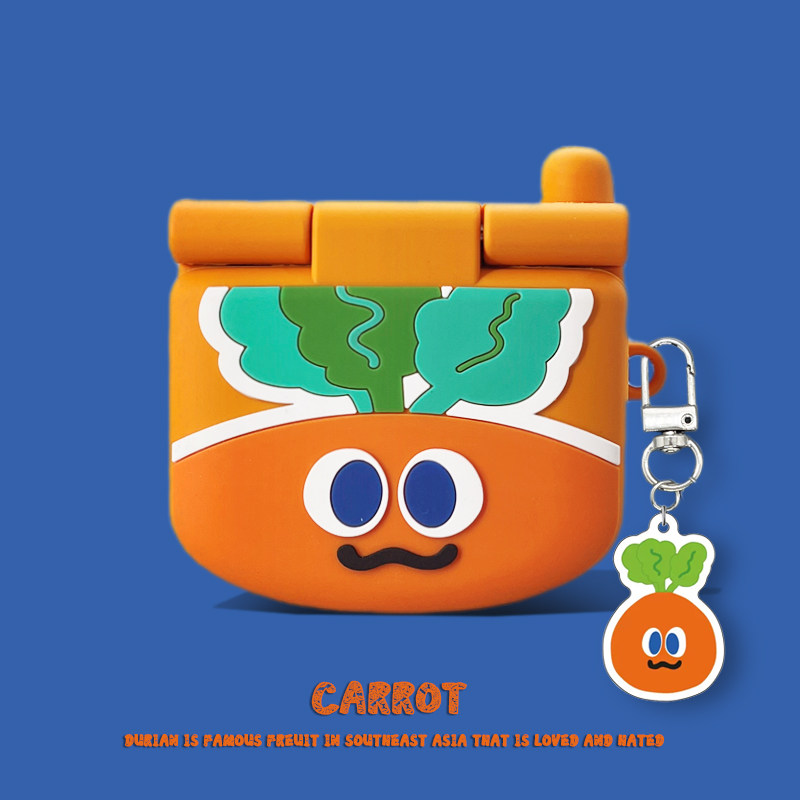 OPPOencofree4保护套oppo enco air4pro保护壳free3蓝牙耳机套clip盒air4i硅胶软壳可爱胡萝卜air2pro壳女