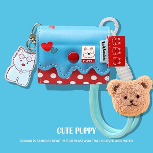 适用于Shokz韶音动钛圈OpenDots ONE耳机保护套一体式皮套E310耳夹式蓝牙耳机保护壳全包opendots one皮质