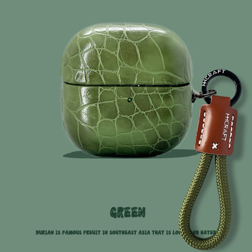 适用华为freeclip2保护套freeclip2二代蓝牙耳机充电仓简约纯色鳄鱼皮纹clipfree2耳夹耳机盒高级感小众软壳