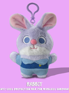 适用于倍思w04保护套m3s保护壳mc1蓝牙耳机套m2s毛绒e3一体式pro卡通兔子背包wo4贝斯w04plus软壳BS1NC毛绒壳