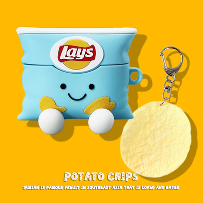 适用OPPOencofree4保护套oppoenco air4pro保护壳free3蓝牙耳机套clip盒air4i硅胶软壳卡通薯片air2pro壳Air2