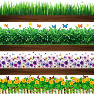 墙角踢脚线楼梯墙贴卧室房间墙角线贴纸防水地脚线幼儿园装 饰布置