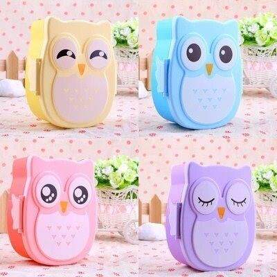 children gifts 1050ml cartoon owl lunch box food fruit stora