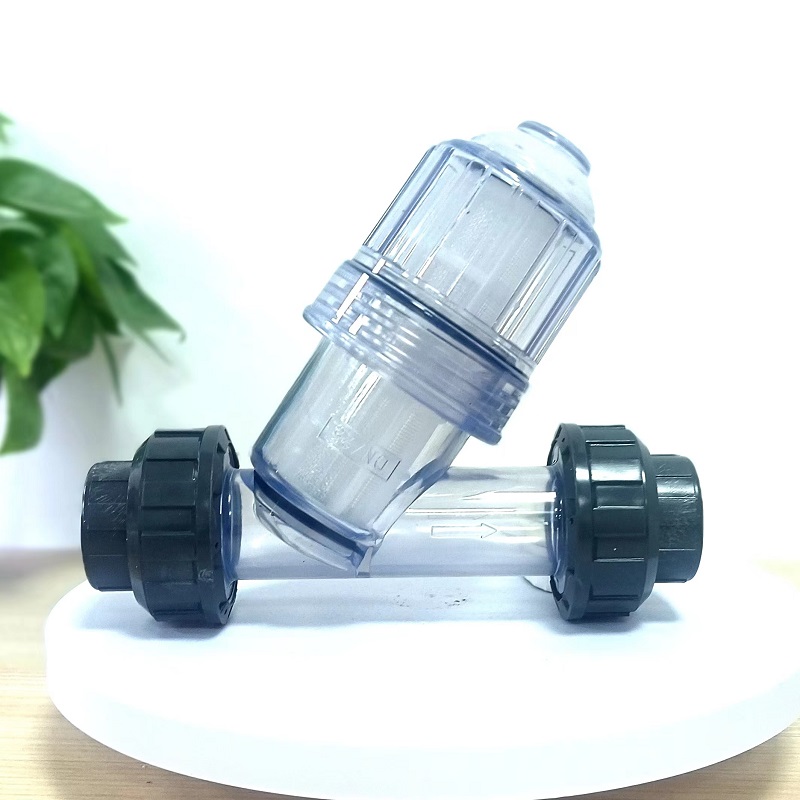 管道式塑料Y型过滤器过滤阀