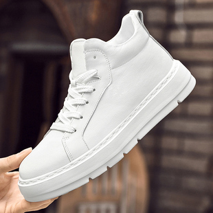 秋冬季新款加绒保暖小白鞋百塔运动休闲高帮板鞋37小码中帮潮男鞋