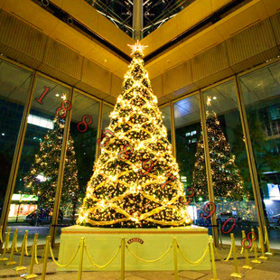 木洋树大型圣诞树框架树发光树套餐4米5米6米8米10米户外场景布置
