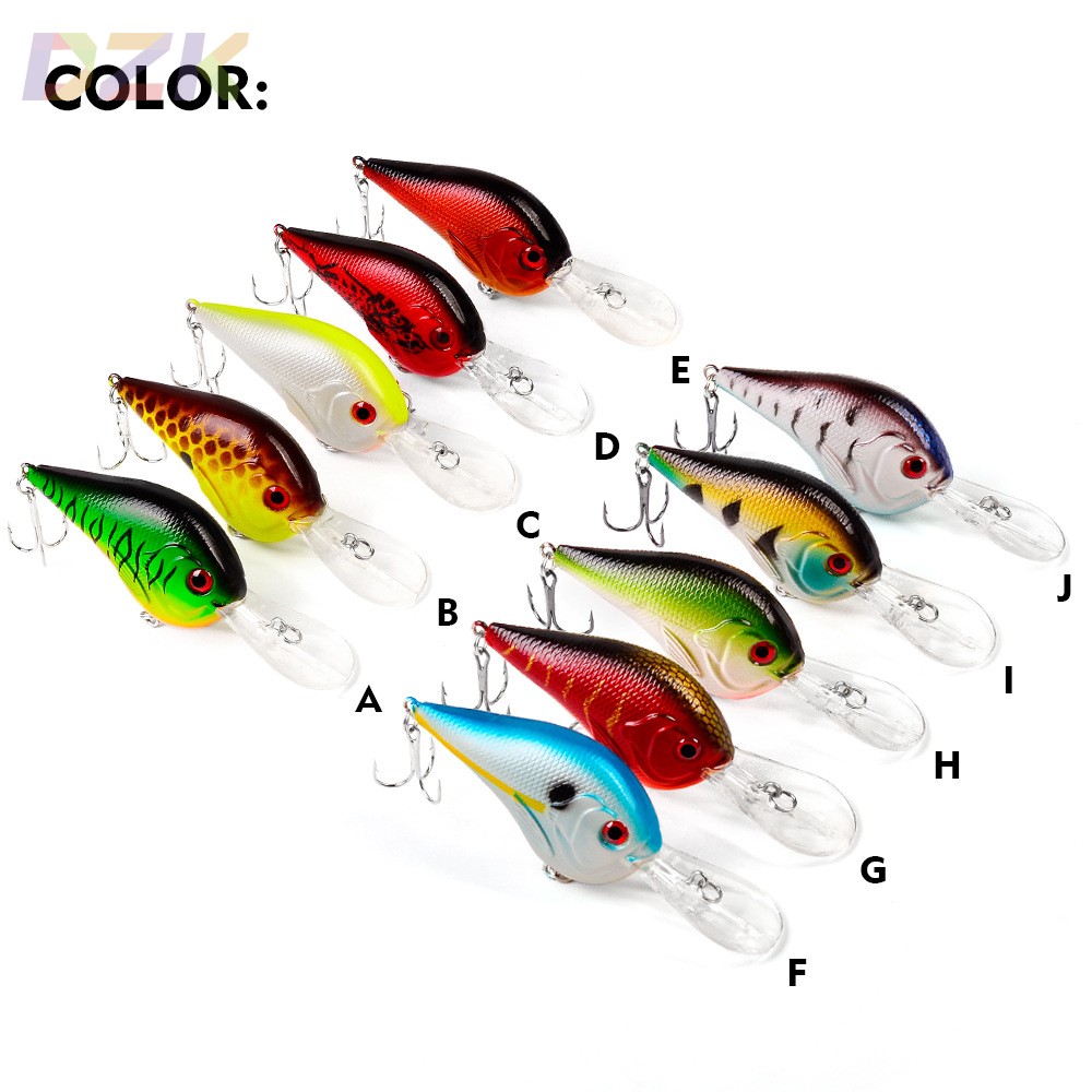 路亚鱼饵假饵9.5cm-10.11g摇滚小胖子5色塑料仿生鱼饵渔具DHC00b2