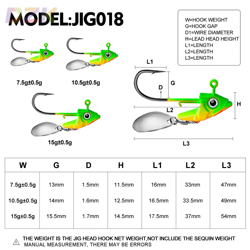 路亚铅头钩带钩鱼头铅头钩软鱼配重防挂底鱼钩7g 10g 15g路亚配b2