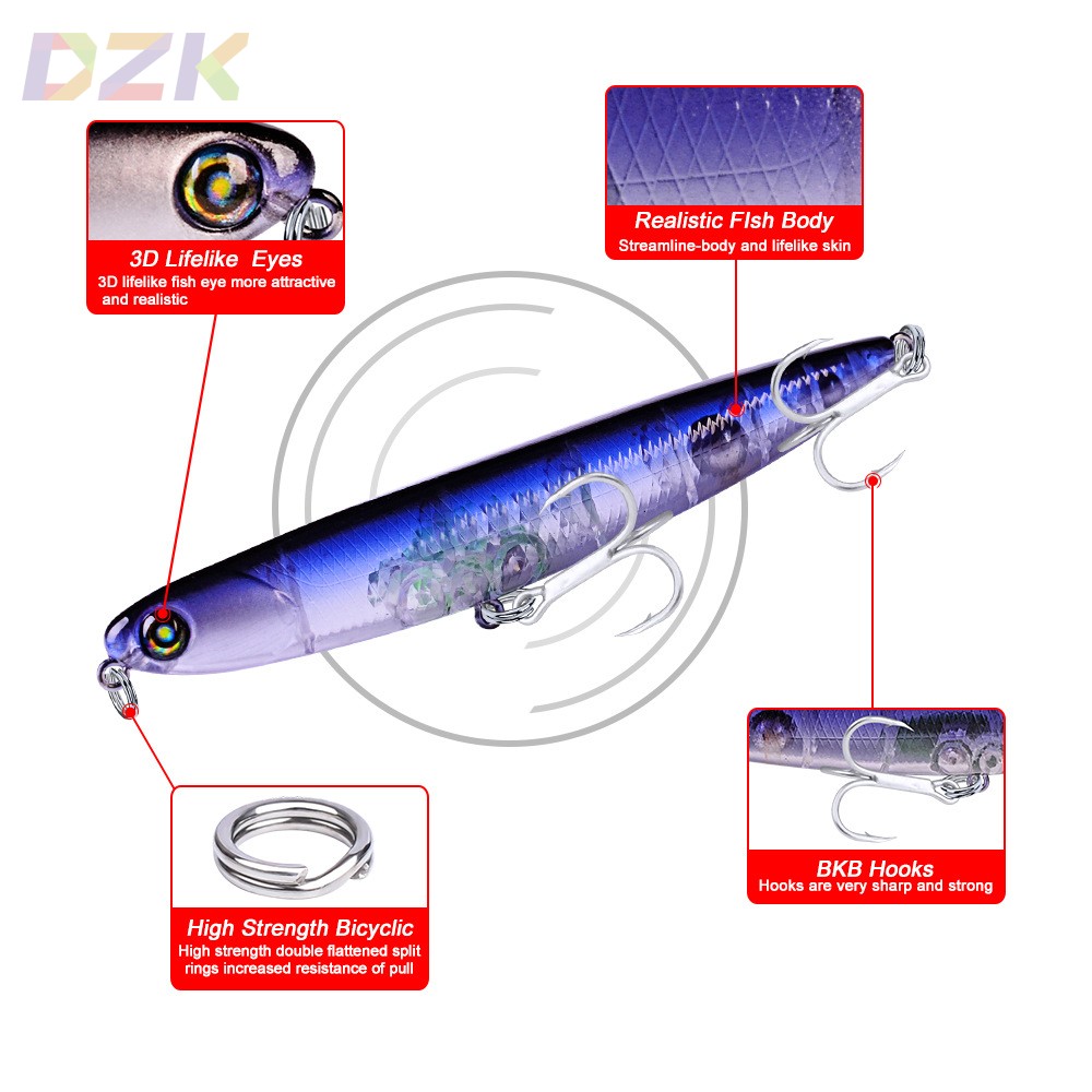 路亚饵塑料硬饵11.5cm 13.5g铅笔仿生路亚假饵鱼饵渔具高端DW45b6