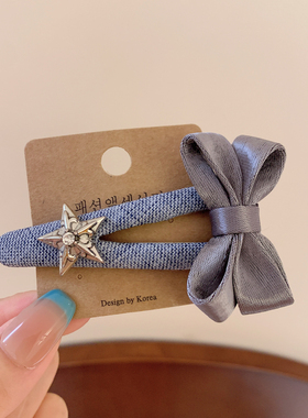 1983 韩系点钻蝴蝶结BB夹边夹刘海夹对夹公主小女孩头饰