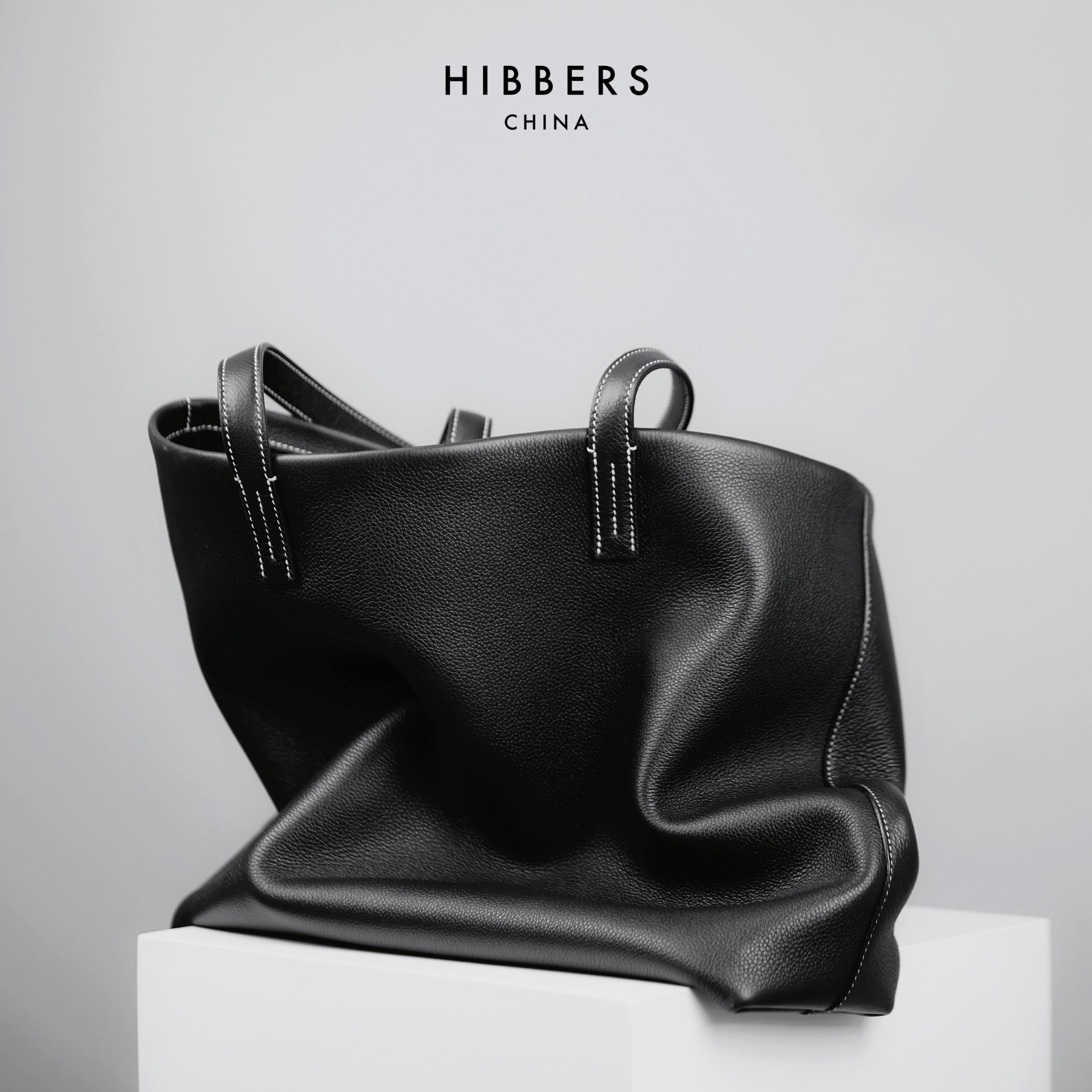 HIBBERS西班牙进口牛皮女托特包