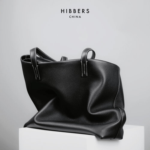 HIBBERS西班牙进口牛皮女托特包