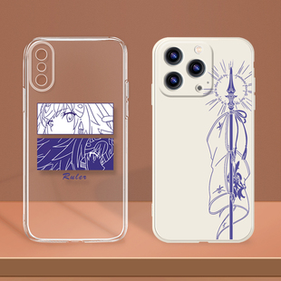 圣女fate贞德旗帜枪FGO咕哒子人类恶适用iPhone迦勒底16 Pro Max 15 14 Plus苹果13 12 11 mini XR SE3手机壳