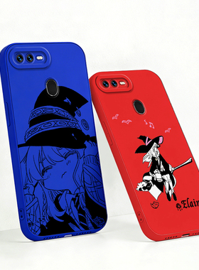 魔女之旅适用OPPO A7x伊蕾娜A7x/A7 a6 Pro/A6 GT日系A3 Pro/A3i/A3x/A3s线稿A2 Pro/A2x中国红深蓝色 手机壳